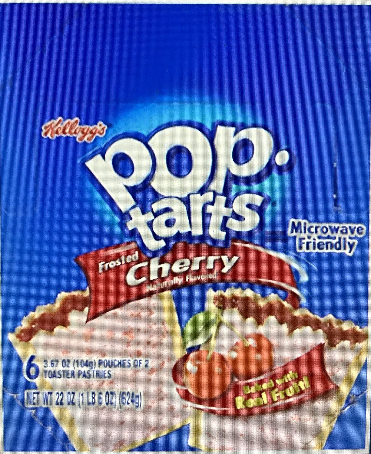 Kellogg&#39;s Frosted Cherry Pop-Tarts, 6 Packages per Box (Pack of 4)