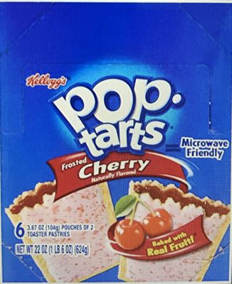 Kellogg&#39;s Frosted Cherry Pop-Tarts, 6 Packages per Box (Pack of 4)