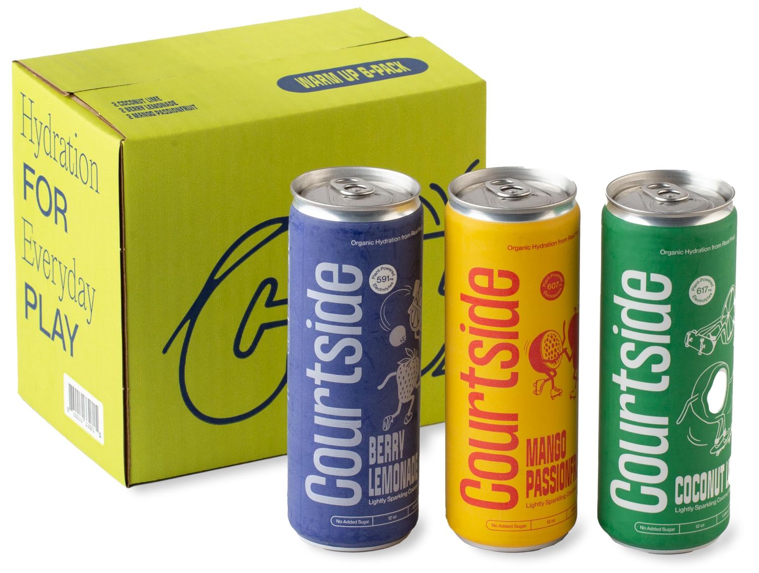 Courtside - Organic Hydration from Real Fruit (Variety | Berry Lemon, Mango Passion, Coco Lime)