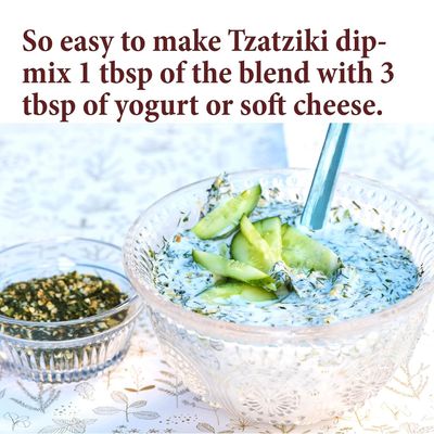 The Spice Way - Tzatziki Seasoning Dip (4 oz) - Tzatziki Sauce Greek Seasoning for Gyros, Souvlaki Seasoning, or Yogurt Dip