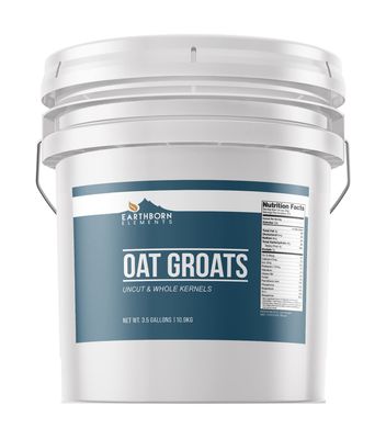 Earthborn Elements Oat Groats (3.5 Gallons), Good Source of Iron &amp; Fiber, Always Pure