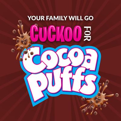 Cocoa Puffs, Chocolate Breakfast Cereal, Whole Grains, 15.2 oz (Pack of 10)