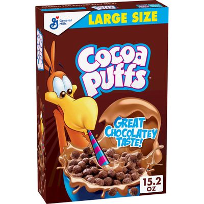 Cocoa Puffs, Chocolate Breakfast Cereal, Whole Grains, 15.2 oz (Pack of 10)