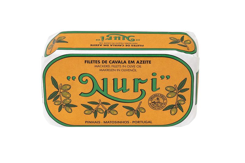 NURI Mackerel Fillet in Olive Oil 4.4 oz can (Mackerel Fillet Olive Oil)