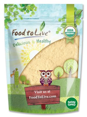 Food to Live Organic Carrot Powder, 12 Ounces - Non-GMO, Ground Raw Dried Roots, Vegan, Bulk, For Baking, Juices, Smoothies, Shakes, and Drinks. Good Source of Dietary Fiber, Potassium, and Vitamin A