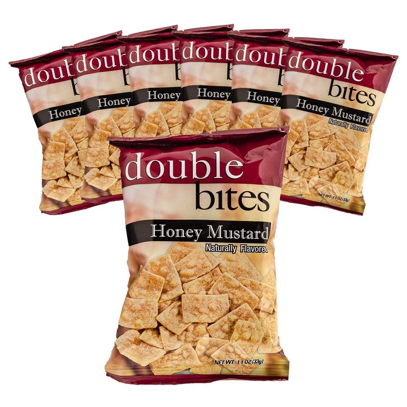 Weight Loss Systems - Honey Mustard Double Bites - High Protein Snack - Low Calorie - Low Fat - Diet Chip - Gluten Free - 7 Bags