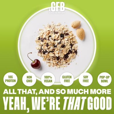 The Gluten Free Brothers Protein Oatmeal Cups - Gluten Free Fruit, Nuts and Seeds Oatmeal Pouches - Instant Hot Breakfast Cereal in a Pop-Up Cup - Non GMO, Soy Free, Vegan, 2 Oz (6 Count)