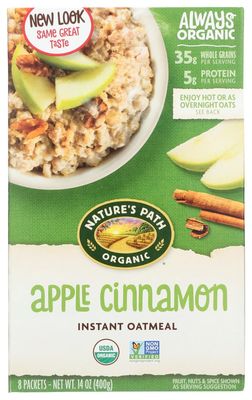 Natures Path Cereal Hot Apl Cin Org 8ct2