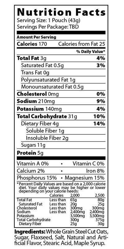 Better Oats Maple and Brown Sugar Steel Cut Oatmeal Packets, Instant Oatmeal Packets with Steel Cut Oats and Flax Seeds, Ready in 2.5 Minutes, Maple Brown Sugar Flavor, Pack of 6, 15.1 OZ Pack