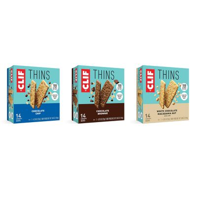CLIF BAR Thins - Variety Pack - Crispy Snack Bars - Made with Organic Oats - Non-GMO - Plant-Based - 100 Calorie Packs - Amazon Exclusive - 0.78 oz. (21 Count)