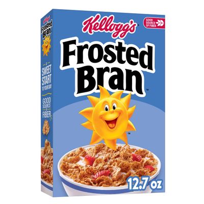 Kellogg&#39;s Frosted Bran Breakfast Cereal, Fiber Cereal, Family Breakfast, Original, 12.7oz Box (1 Box)