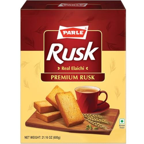 Parle Cardamom Elaichi Rusk Crispy Snack (600 grams / 21.16 oz)