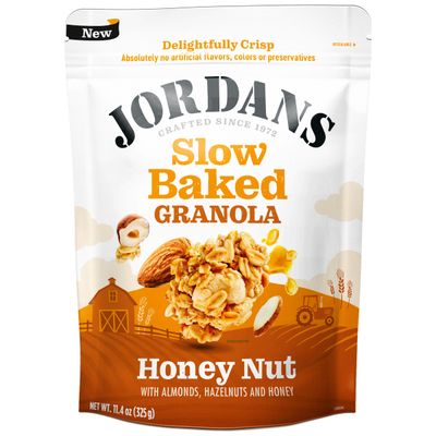 Jordans Cereals | Delightfully Crisp Slow-baked Granola | No Artificial Flavors, Colors, or Preservatives | Healthy Snacks for Adults &amp; Kids | 11.4 oz (325 Grams, Honey Nut)
