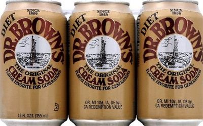 Dr Browns Soda Diet Creme 6pk