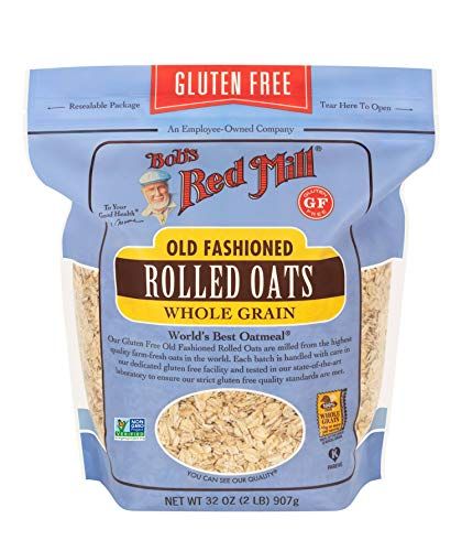 Bob&#39;s Red Mill Gluten Free Old Fashioned Rolled Oats, 32 oz (Pack of 1) - Gluten Free, Non GMO, Whole Grain, Vegan, Kosher