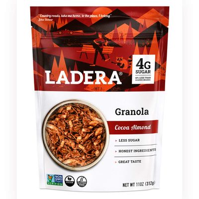 Ladera Granola | Cocoa Almond Granola | Low Sugar | Gluten Free &amp; Vegan | Granola Breakfast | Healthy Snack | 11 oz