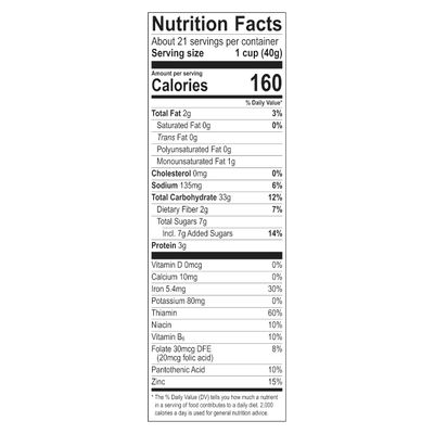 Malt-O-Meal Honey and Oat Blenders with Almonds Breakfast Cereal, Family Size Bulk Bagged Cereal, 30 Ounce - 1 count