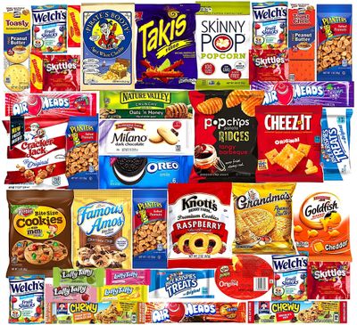 Ultimate Snacks Care Package Comes in Beautiful Gift Box- (40 count)