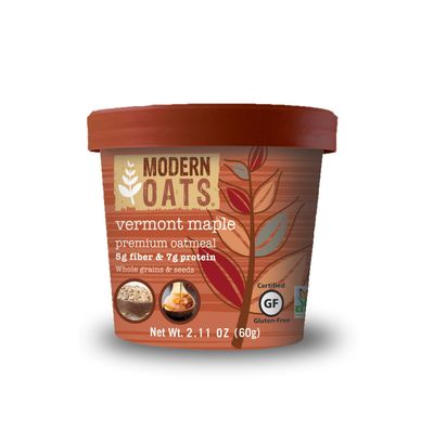 Modern Oats Vermont Maple Premium Oatmeal (Pack of 12)