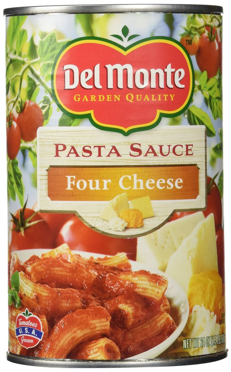 Del Monte Four Cheese Pasta Sauce, 24 Ounce (Pack of 12)