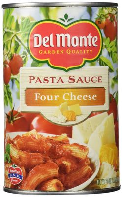 Del Monte Four Cheese Pasta Sauce, 24 Ounce (Pack of 12)