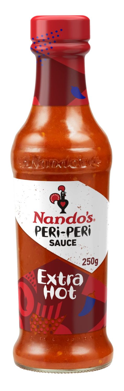 Nando&#39;s Peri-Peri XX Hot Sauce 2 by 9.1 oz LARGE dble Size South African (Extra Extra Hot)
