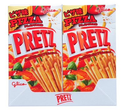 Glico Pretz Biscuit Stick, Pizza Flavored, 1.09 Ounce (Pack of 10)