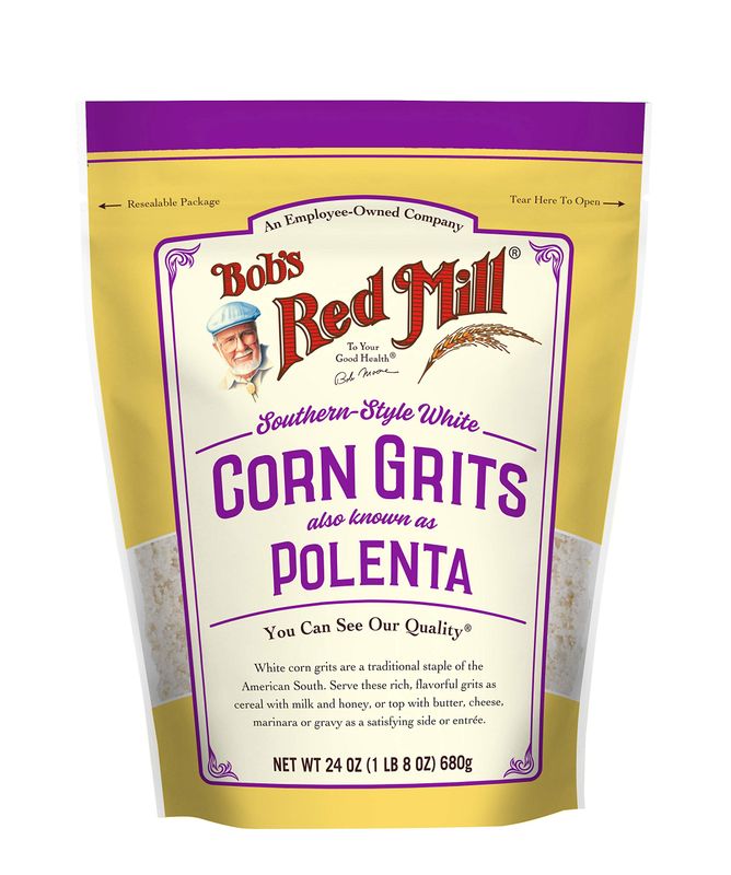 Bob's Red Mill Creamy White Corn Grits Hot Cereal / Polenta, 24-ounce (Pack of 4)
