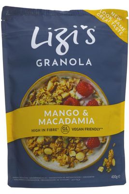 Lizi&#39;s Granola - Mango Macadamia - 400g
