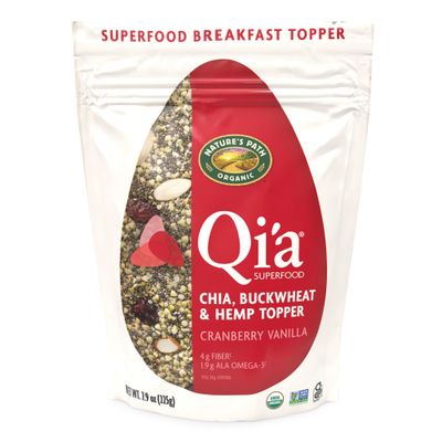 Nature&#39;s Path Organic Superfood Cranberry Vanilla Chia, Buckwheat &amp; Hemp Breakfast Topper Cereal, 7.9 oz (Pack of 1), Gluten Free, Non-GMO