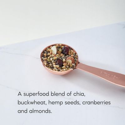 Nature's Path Organic Superfood Cranberry Vanilla Chia, Buckwheat &amp; Hemp Breakfast Topper Cereal, 7.9 oz (Pack of 1), Gluten Free, Non-GMO