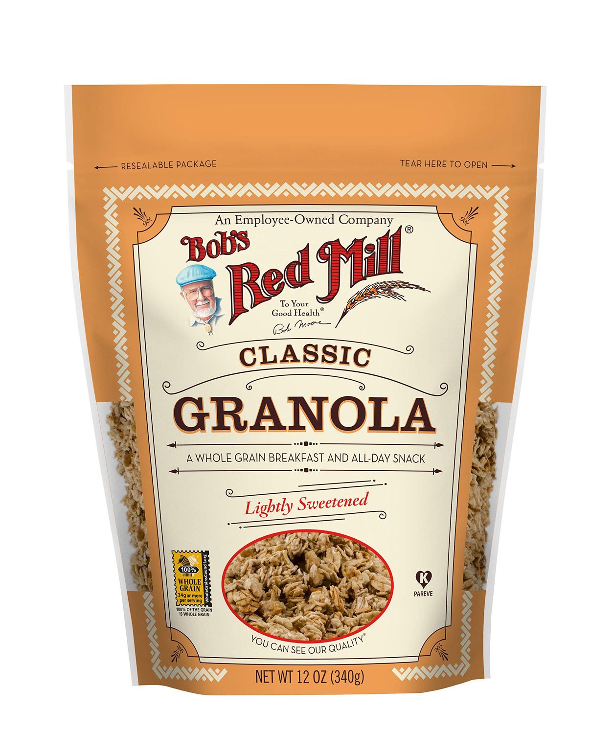 Bob&#39;s Red Mill Natural Whole Grain Granola, 12-ounce