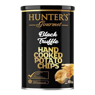 Hunters Gourmet Hand Cooked Potato Chips - Black Truffle - 150g-5.29oz