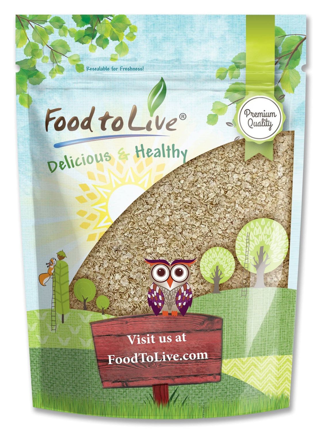 Food to Live Amaranth Flakes, 8 Ounces - Flaked Whole Amaranth Seeds, Vegan. Natural Thickener. Good Source of Protein. Great Alternative to Oatmeal. Perfect Base for Granola, Breakfast Cereal