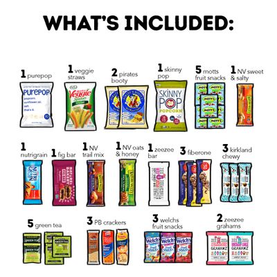 COLLEGEBOX Healthy Snack Box (35 Count) Valentines Day Variety Pack Care Package Gift Basket Kid Men Women Adult Nuts Health Nutrition Assortment College
