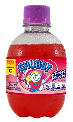 Chubby USA Soda 8.4 oz (250ml) 6 Pack (Tutti Frutti)