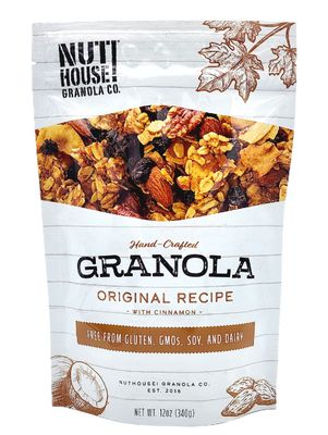 NutHouse! Granola Company - Premium Original Recipe Granola | Certified Gluten-Free, Non-GMO, Kosher | Vegan, Soy-Free | 12 oz. Bag (3-Pack)