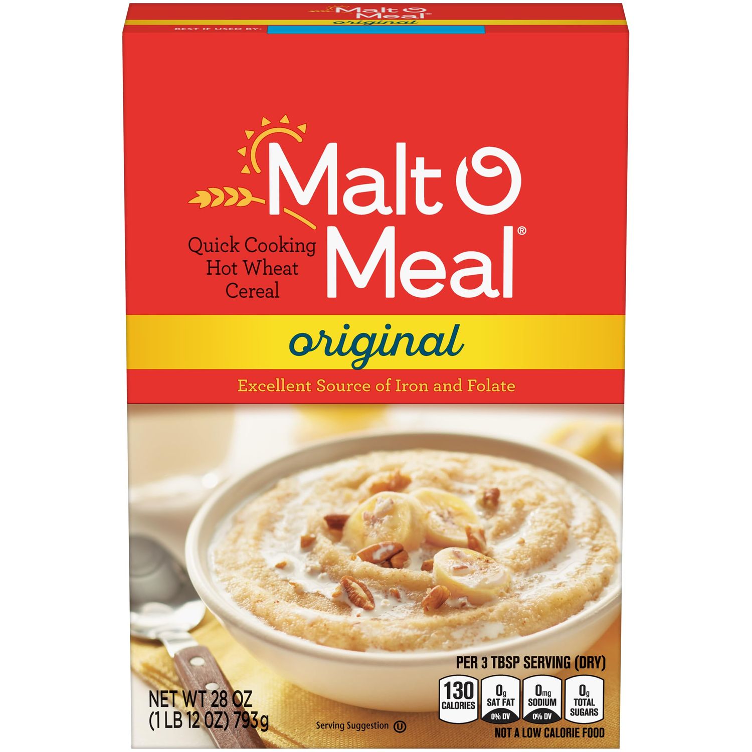 Malt-O-Meal, Original Malt-O-Meal Hot Breakfast Cereal, Quick Cooking, 28 Ounce - 1 count