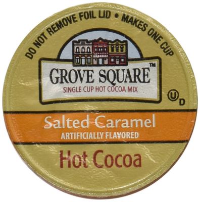 Grove Square Salted Caramel Hot Cocoa 12 Single Serve Cups by Samplers