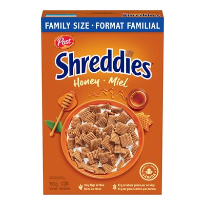 HONEY SHREDDIES FAMILY SIZE 710GR {Imported from Canada}