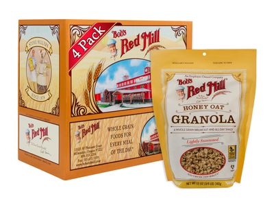 Bob&#39;s Red Mill Honey Oat Granola, 12-ounce (Pack of 4)