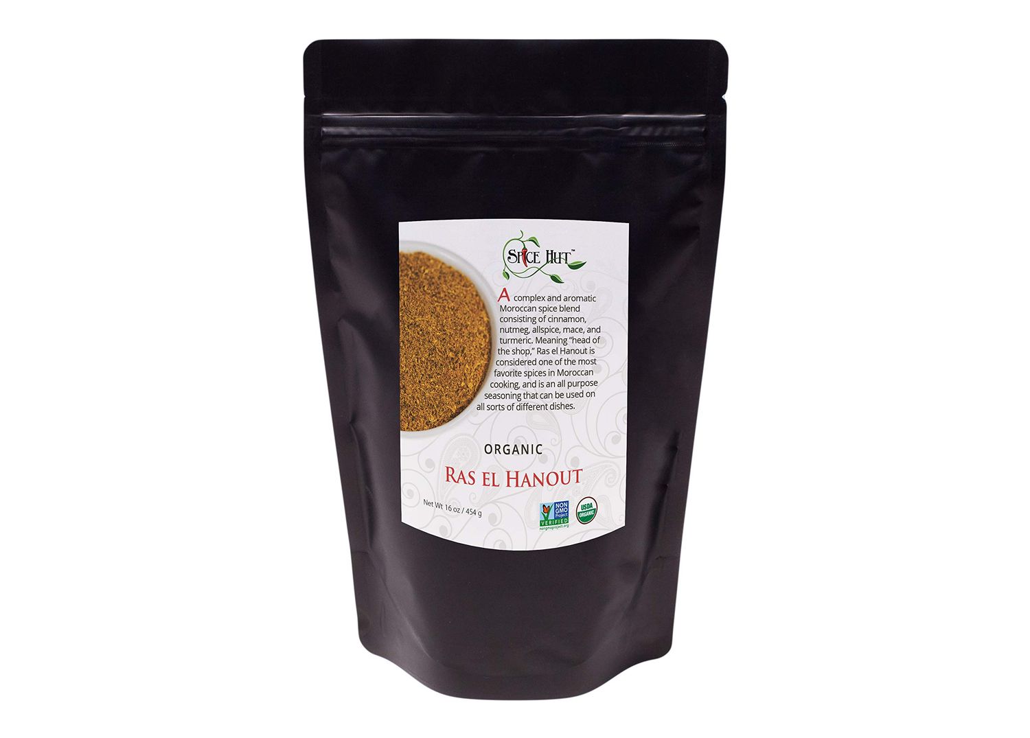 The Spice Hut Organic Ras el Hanout Seasoning, Authentic North African Spice Blend, 16 Ounce
