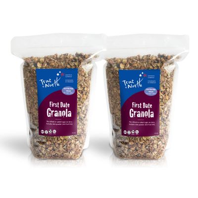 True North Granola - Low Sugar Granola, First Date, Maple Pecan, Rich in Protein, Gluten Free, Vegan, Non-GMO, Bulk Bag, 12 oz. (Pack of 2)