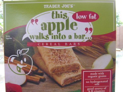 Trader Joe&#39;s Apple Low Fat Cereal Bars, 6 Count Box, (Pack of 6)