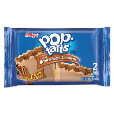 Kellogg&#39;s 31131 Pop Tarts, Frosted Brown Sugar Cinnamon, 3.52oz, 2/Pack, 6 Packs/Box