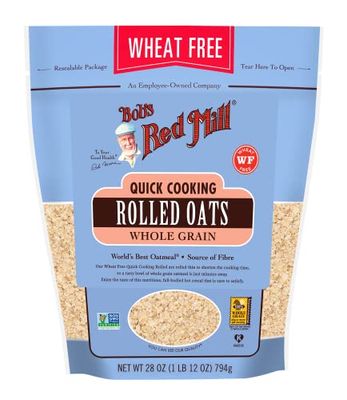Bob&#39;s Red Mill Gluten Free Quick Cooking Rolled Oats, 28 oz (Pack of 1) - Gluten Free, Non-GMO, Vegan, Whole Grain, Kosher