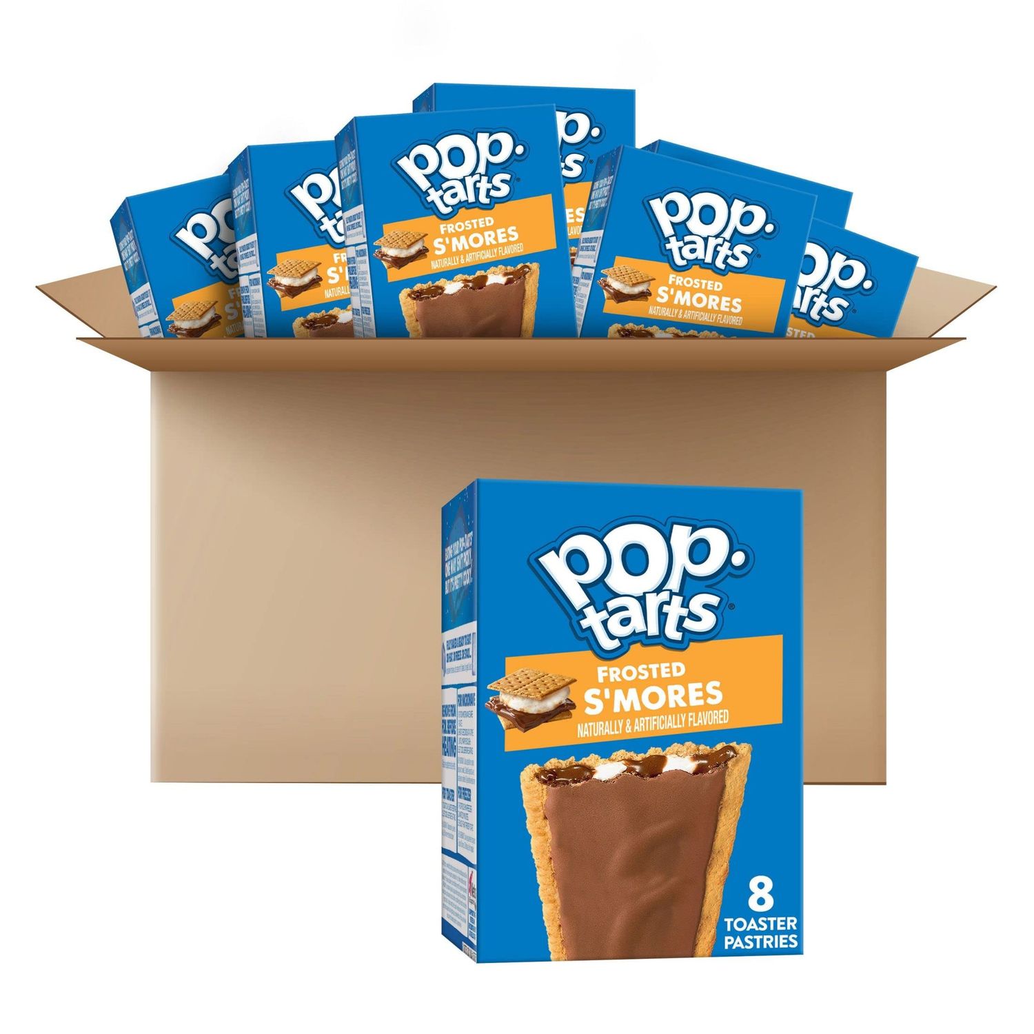 Pop-Tarts Toaster Pastries, Breakfast Foods, Kids Snacks, Frosted S&#39;mores (64 Pop-Tarts)