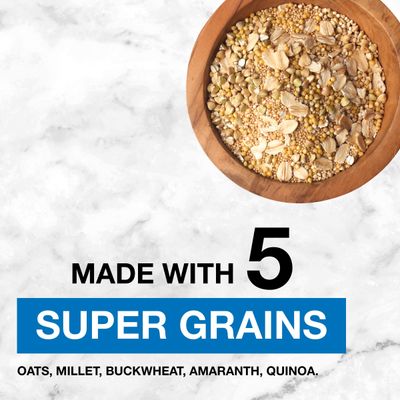 KIND HEALTHY GRAINS Granola, Healthy Snack, Vanilla Blueberry Granola with Flax Seeds, Snack Mix, 3 Count, 33 OZ Total
