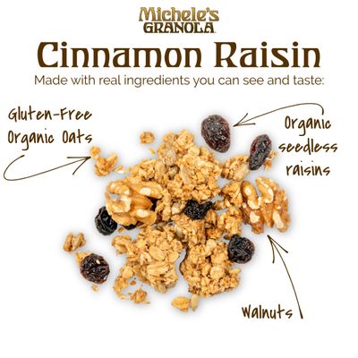 Michele's Granola Cinnamon Raisin, Gluten-Free &amp; Non-GMO (12 Ounce (Pack of 3))