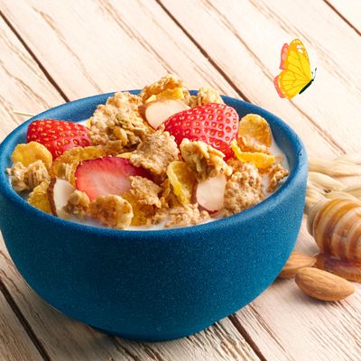 Cascadian Farm Organic Honey Oat Crunch Cereal With Almonds, Non-GMO, 14.4 oz.
